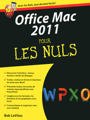cover image of Office 2011 Mac Pour les nuls